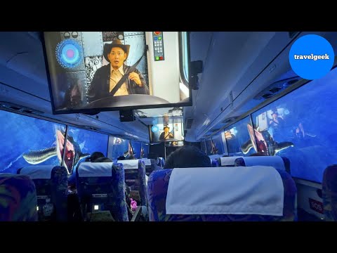 Riding Japan's Immersive Virtual Space Bus full of VR Monitors