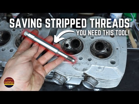 Saving Stripped Spark Plug Threads Using A Back Tap! Crisis Avoided...