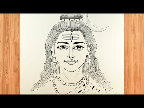 How To  Draw Lord Shiva | Easy Drawing of Lord Lord  Mahadev | Step By Step Lord Shiva Drawing