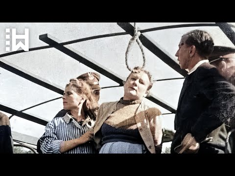 Horribly Brutal Mass Execution of Stutthof Female Nazi Guards