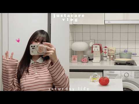 saturday life vlog in Korea 🍅🧸🛼⌇คลิปสุดท้ายที่เกาหลี, ไปคาเฟ่, เที่ยวซองซูคนเดียว, มะเขือเทศผัดไข่