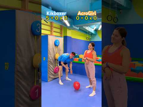 🤸♀️KIKBOXING CHALLENGE: who hit more⁉️🥊 #funny #challenge #gym #foryou #sports #shorts