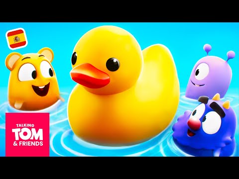 Nadando con el patito 🦆💦 Talking Tom & Friends | Dibujos animados