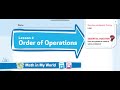 Order of Operations and Exponents