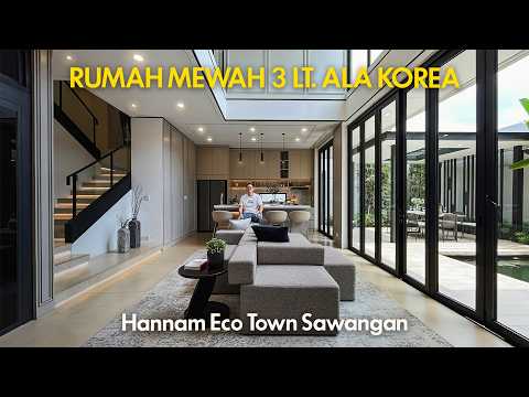 Desain Rumah 3 Lantai Gaya Korea, Premium & Keren, Eco Town at Sawangan