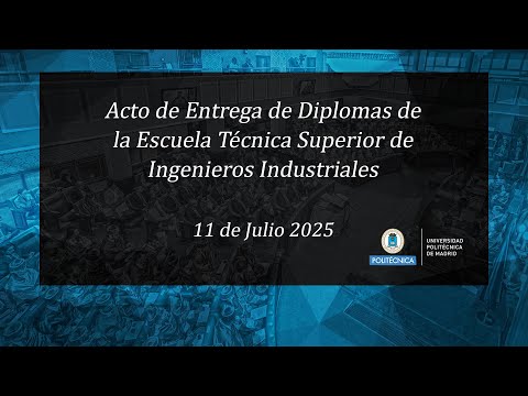Acto de entrega de diplomas extraordinario de la ETSI Industriales