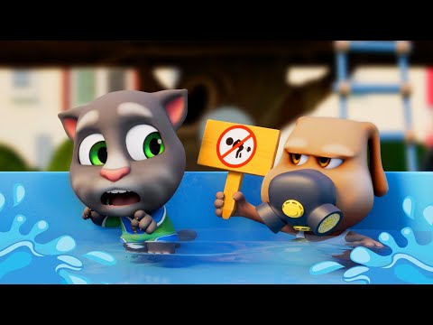 Talking Tom  👀 Łamanie zasad basenu🍿 Season 2 🍿 Super Toons TV Po Polsku