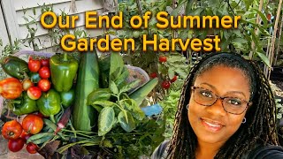 Summer Garden Harvest: Tomatoes, Basil, Peppers , Okra & Zucchini