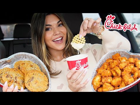 Chick-fil-A Valentine's Day Specials Mukbang! 💖🍗! upcoming italy & greece trip