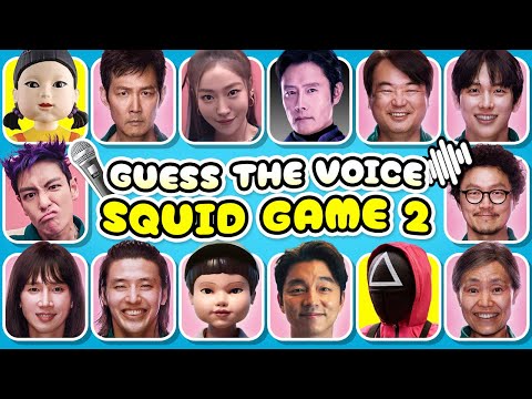 SQUID GAME 2 QUIZ 😱🎲🦑 Guess the Characters by Their Voice 🔊| Quiz Blitz ✅