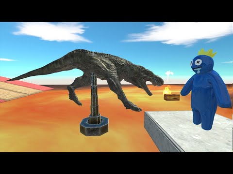 Jump Over Lava Spike - Animal Revolt Battle Simulator