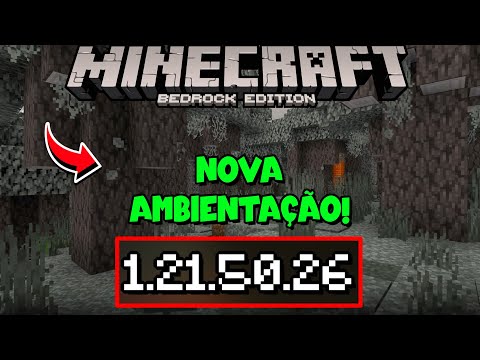 MINECRAFT PE 1.21.50.26 - NOVA AMBIENTAÇÃO PARA O BIOMA JARDIM PÁLIDO, CORREÇÕES E MAIS !!