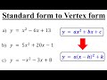Quadratic Equations: Standard to Vertex Form
