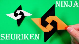 Origami shuriken   How to make a shuriken out of paper