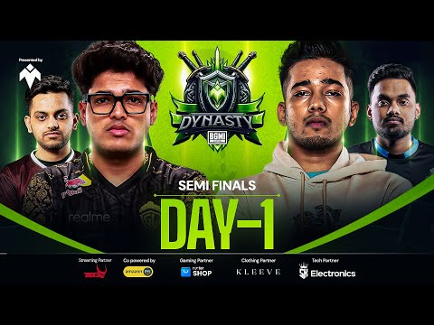1M DYNASTY | Semi Finals D1 | BGMI | Ft. GodLike, iQOOSouL, Wildfangs etc.