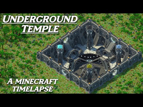 Underground Temple | Timelapse Build | 4K