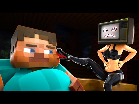 TV girl Vs Alex | Love Steve | Minecraft Animation