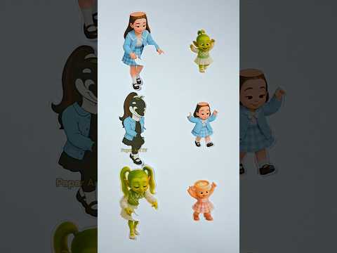 Italian Brainrot Baby with Mom Paper Matching Puzzle #shortsviral #feed #brainrot #memes