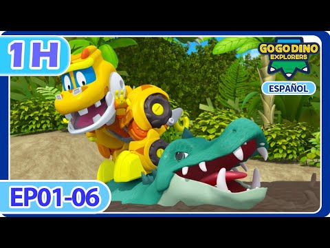 [GOGODINO EXPLORERS] EP01-06 Compilación | 1 hora |Dibujos Animados |Dinosaurios para niños |Español