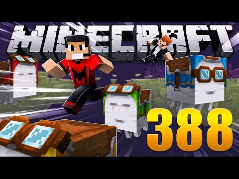 Construímos um Parkour de Happy Ghast - Minecraft Em busca da casa automática #388