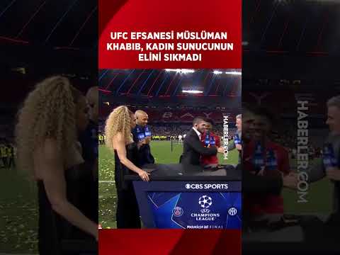 UFC Efsanesi Müslüman Khabib, Kadın Sunucunun Elini Sıkmadı