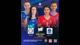CAVA Women’s League 2026 | Day 6 | Match 10 | Semifinal 1 |TURAN VC (KAZ) vs NEPAL PC (NEP)