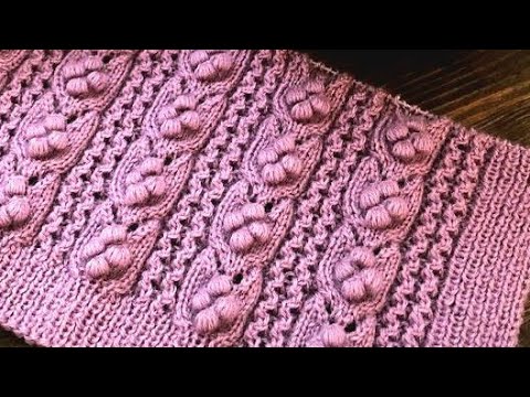 Beautiful Bobble Sweater Design in Hindi (eng. subtitles) | Bubble Sweater Knitting Pattern