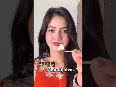 5 Navratri Bindi Ideas 😍✨ #navratri #navratrispecial #hacks #viralshorts #trendingshorts #ytshorts