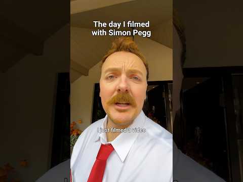 The day I filmed with Simon Pegg ๐๐ฌ #actor #comedy #bloopers #sketch #viral #simonpegg #celebrity