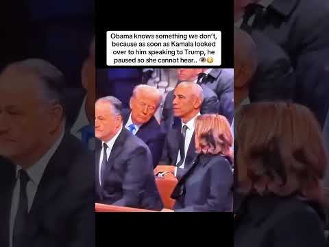 Why did Obama pause the moment Kamala looked over? ๐๏ธ๐ค