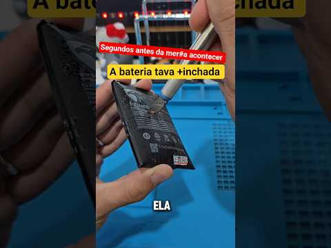 fui furar a bateria inchada e me lasquei #shorts #short #apple #ytshorts #iphone #ios #viral #fyp