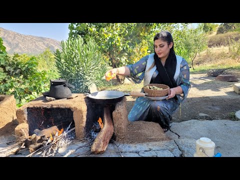 Preparation of mountain boilers for winter: Cooking chicken in old pots