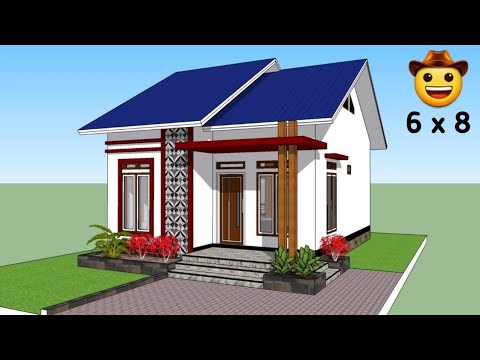 DESAIN RUMAH SEDERHANA 6X9 MEETER DENGAN 2 KAMAR TIDUR