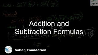 Addition and Subtraction Formulas
