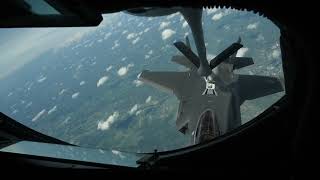 100th ARW refuels 48th FW F-35s, trains with Finnish Air Force F/A-18s