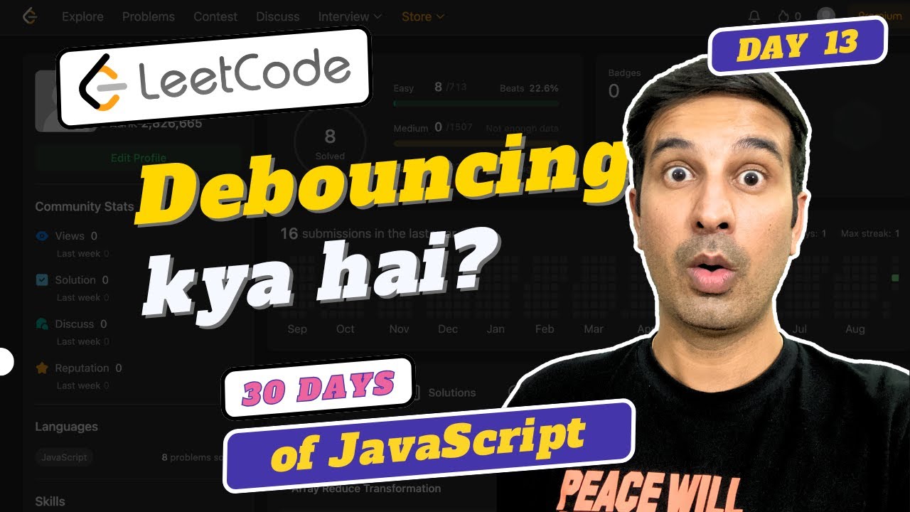 Ab Debouncing ki baari [Day - 13] | Leetcode JavaScript