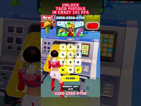 TACO PISTOL IN CRAZY 1V1 FFA All Guns & Rides FORTNITE MAP #shorts #fortnitecreative