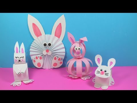 Easy Paper Bunny Craft Ideas | Paper Crafts for Kids