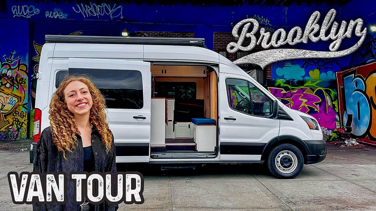She Has a SHORT Ford Transit DIY Campervan For City VAN LIFE Living, RENTS it Out to Cover Costs