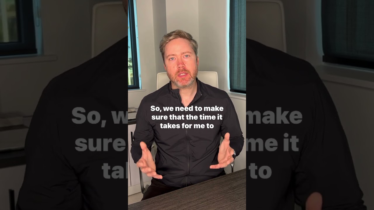 Person speaking in an office setting about time management.