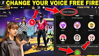 This game does not support voice changer//how tochange voice in free fire//girl voice changer app ff