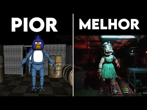 do PIOR ao MELHOR JOGO de FIVE NIGHT AT FREDDY'S