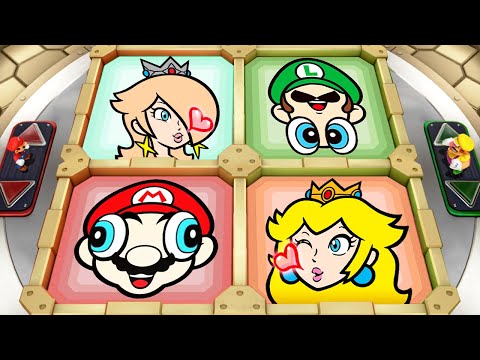 Super Mario Party Minigames - Mario Vs Luigi Vs Rosalina Vs Peach (Master Difficulty)