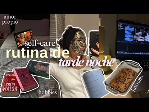 Mi rutina de tarde de self-care 🎀✨🕯hornear, hobbies, skincare + mini charla de besties