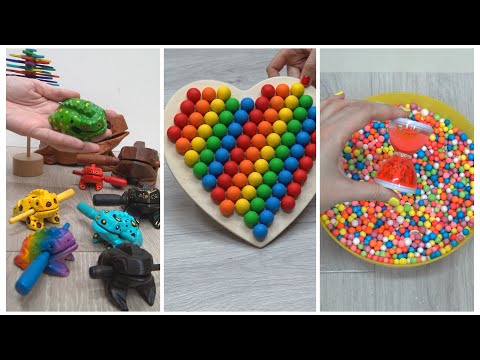 Oddly Satisfying video compilation with beads, bells, balls, marble run, xylophone and more