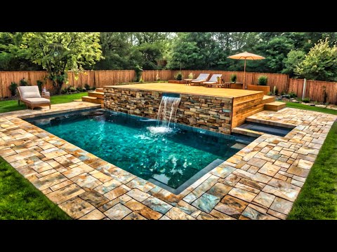 They Turned An Empty Yard Into a DIY Swimming Pool !