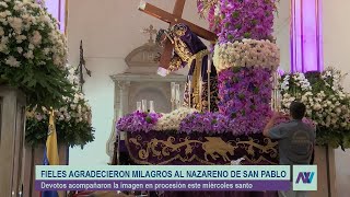 Fieles agradecieron milagros al Nazareno de San Pablo - 16/04/2025