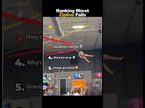 Ranking Worst Zipline Fails 💀
