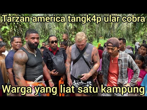DRAMAST1S DATANG KE RIAU TARZAN AMERICA LANGSUNG EVAKUASI ULAR COBRA DI LIAT WARGA SATU KAMPUNG