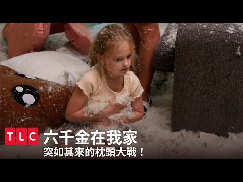 爸爸就是家裡最大的小孩！突如其來的枕頭大戰！｜六千金在我家｜TLC 旅遊生活頻道